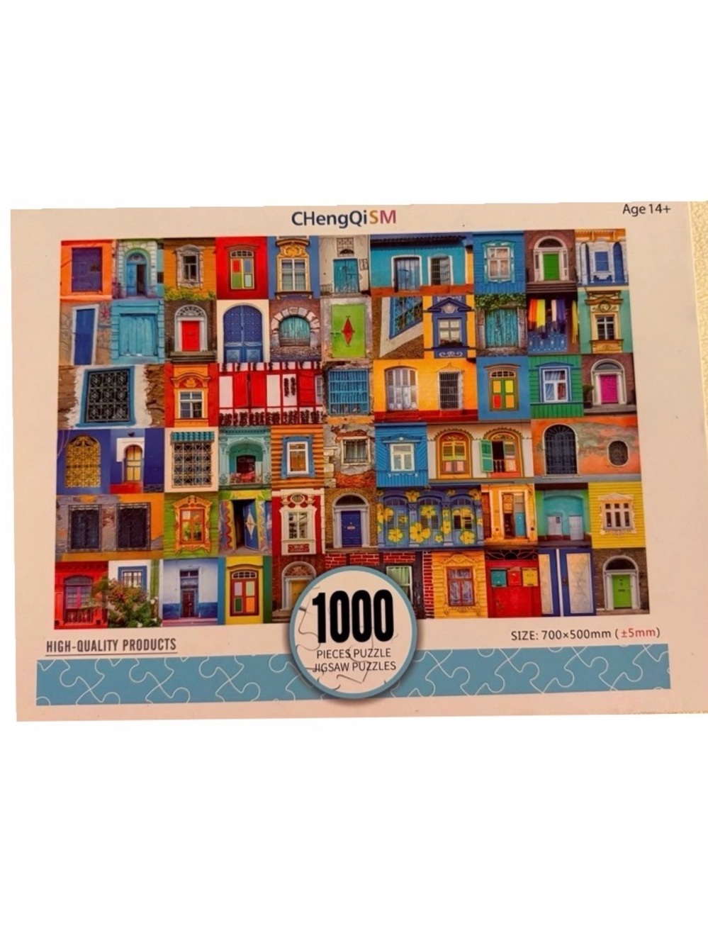 1000 pc Jigsaw Puzzle Colorful Architectural Doors Windows ChengQiSM